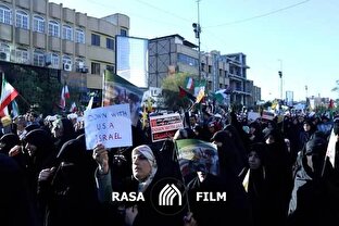 راهپیمایی مردم مومن و انقلابی قم در حمایت از مردم مظلوم غزه