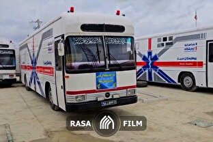 برپایی بیمارستان صحرایی سپاه در منطقه سیل زده دشتیاری