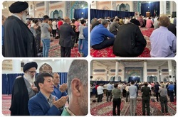 حضور نماینده ولی‌فقیه در البرز در نماز عید قربان شهرستان نظرآباد