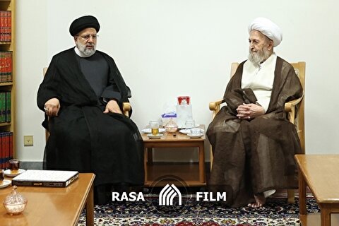 دیدار رئیس جمهور با آیت‌الله سبحانی