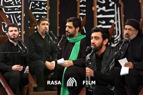 روضه خوانی مداحان اهل بیت در حسینیه امام خمینی