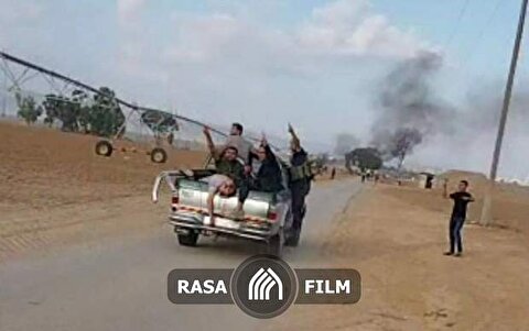 بازگشت رزمندگان مقاومت فلسطین با غنایم جنگی به غزه