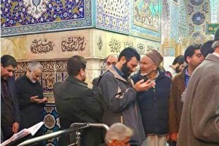 آخرین حضور حاج قاسم سلیمانی در حرم حضرت معصومه