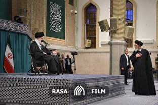 شهید آیت الله آل هاشم در محضر رهبر انقلاب