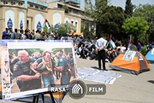 تجمع دانشجویان دانشگاه های سراسر کشور در همبستگی با دانشجویان آمریکایی و اروپایی