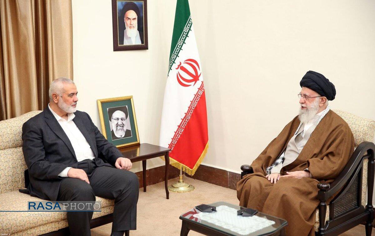 دیدار رئیس دفتر سیاسی حماس با رهبر معظم انقلاب