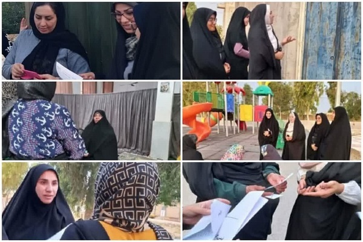دعوت چهره به چهره طلاب خواهر فارس از مردم برای حضور در انتخابات و رأی به کاندیدای اصلح