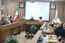 حضور رئیس رسانه ملی در جلسه جامعه مدرسین