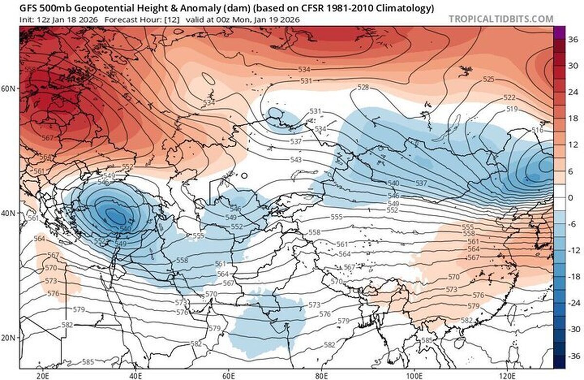 بارش برف ‌و باران سراسر کشور را فرا می‌گیرد؛ هشدار سرما و یخبندان