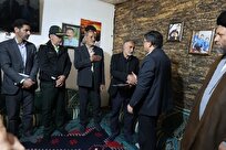 دیدار استاندار و فرماندهان نظامی استان با خانواده شهدای دی‌ماه + عکس