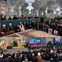 مراسم گرامیداشت چهلم شهدای فتنه دیماه در حرم مطهر رضوی برگزار شد