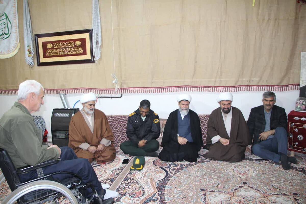 سرکشی مدیر حوزه علمیه فارس از جانباز سرافراز دفاع مقدس