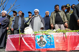 تشییع باشکوه خلبان شهید مهدی فیروزمند در تبریز+ تصاویر