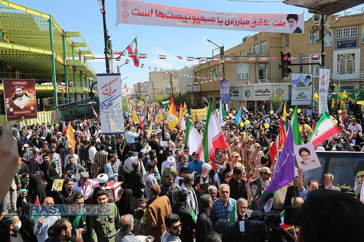 لزوم پاسخی کوبنده که نامی از اسرائیل باقی نماند/ فریاد انتقام مردم قم در برابر حمله ددمنشانه رژیم صهیونیستی