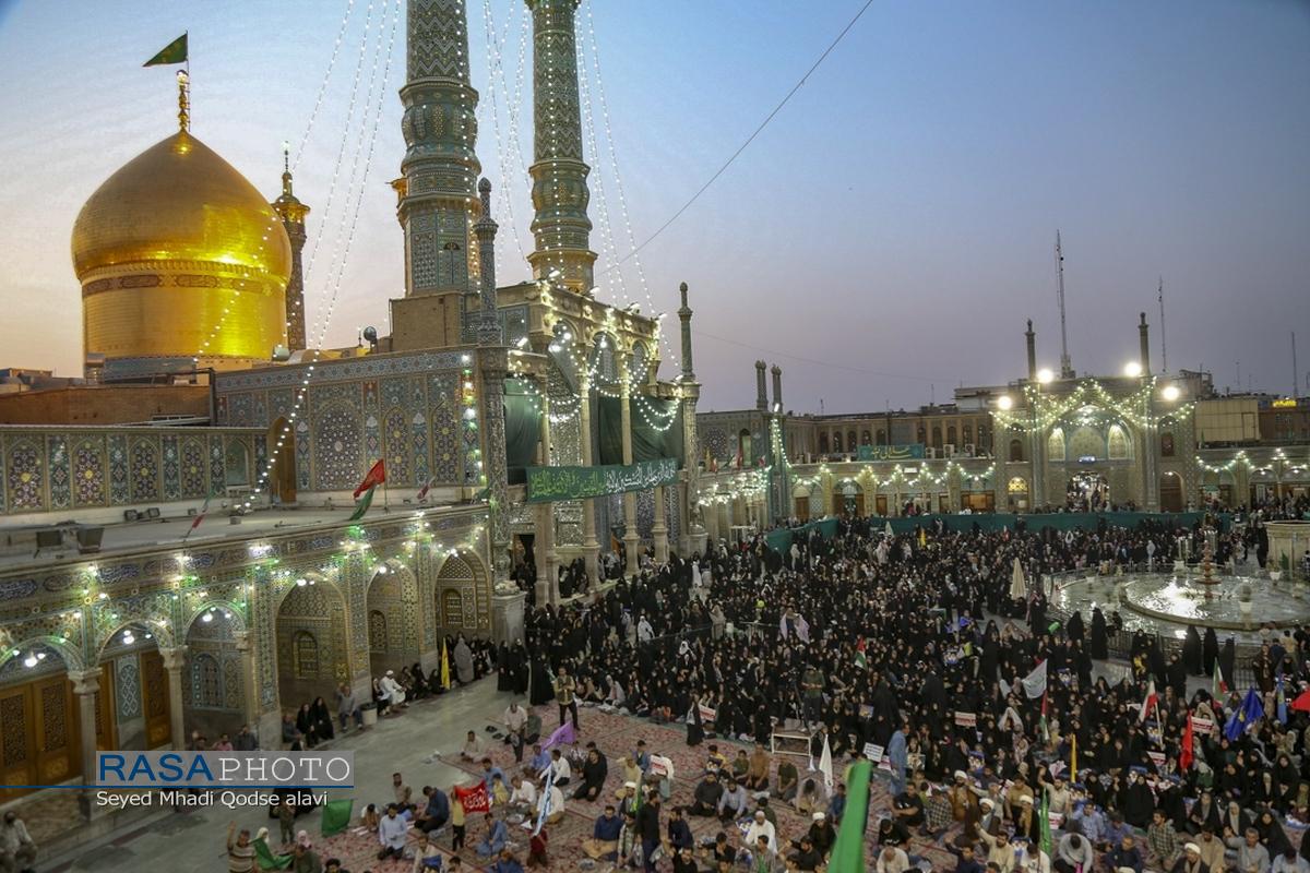 فریاد انتقام خواهی مردم قم در پی شهادت سرداران بزرگ ایران