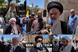 گزارش میدانی | خروش حوزویان در حمایت از نیرو‌های مسلح کشورمان