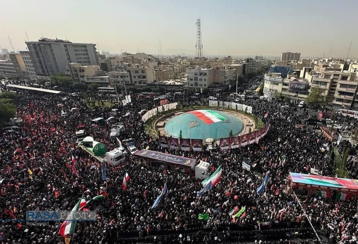 تشییع با شکوه و میلیونی شهدای اقتدار ملی در تهران