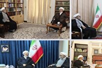دیدار نماینده ولی فقیه و رئیس شورای هماهنگی تبلیغات اسلامی با مراجع تقلید و علما