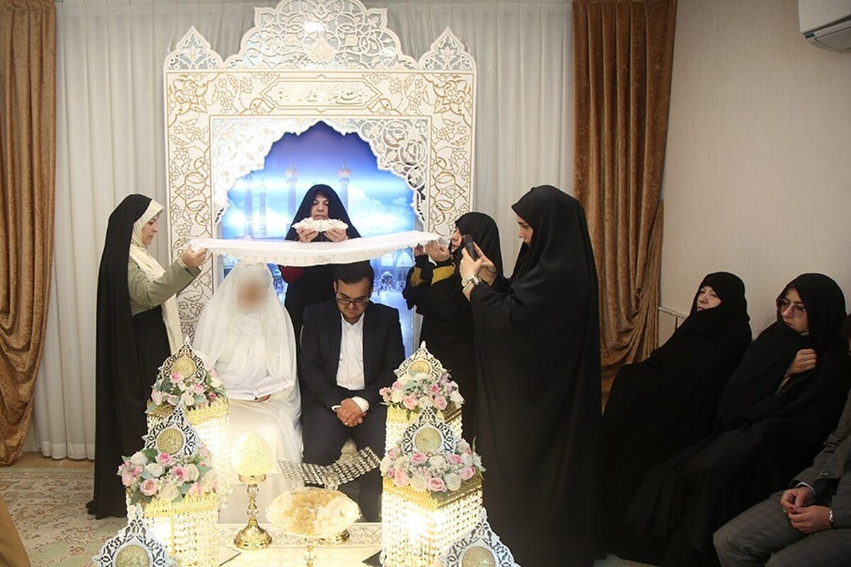 ۲۱۰ جشن ازدواج در حرم مطهر حضرت معصومه