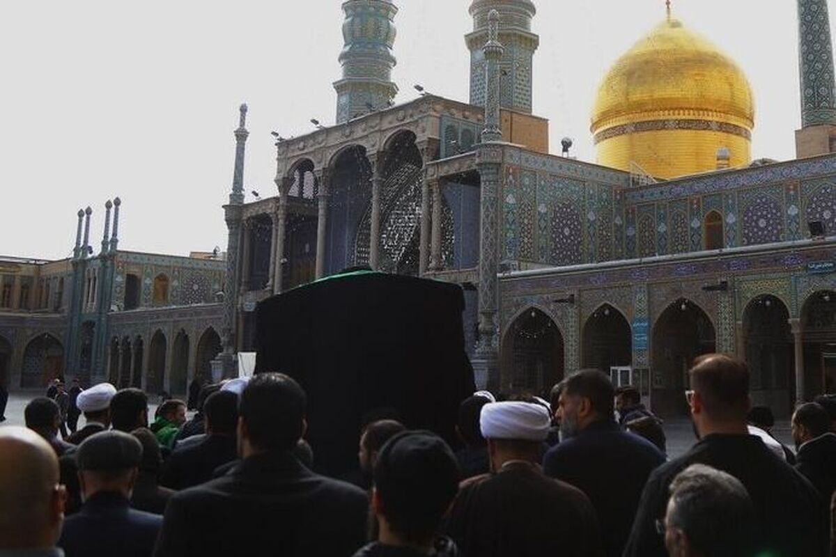 پیکر آیتالله موسوی یزدی در حرم حضرت معصومه به خاک سپرده شد