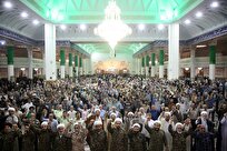 مراسم اولین سالگرد شهادت طلایه‌داران محور مقاومت در قم برگزار شد