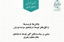 مرکز تحقیقات اسلامی مجلس سند «توسعه دریامحور ورزش» را منتشر کرد