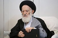 دیدار جمعی از طلاب مدرسه فقهی امام محمد باقر با آیت الله شبیری زنجانی