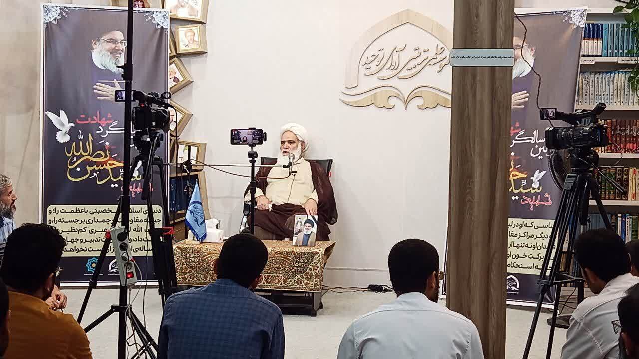 اولین سالگرد شهادت سید حسن نصرالله در قم برگزار شد