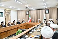 دیدار اعضای شورای عالی حوزه خراسان با شورای عالی حوزه‌های علمیه در قم + عکس