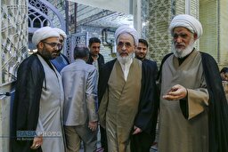 مراسم ختم ابوالزوجه آیت الله کعبی در قم