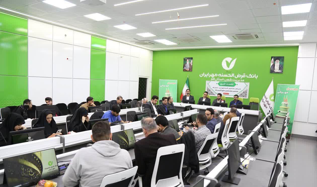 گزارشی از عملکرد ۸ ماهه نخست سال ۱۴۰۴ بانک قرض الحسنه مهر ایران در استان قم