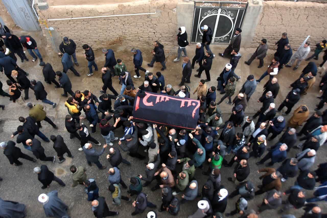 روضه وداع روی منبر دست‌ها| روستای حسن آباد میزبان پیکر آیت الله شاهچراغی