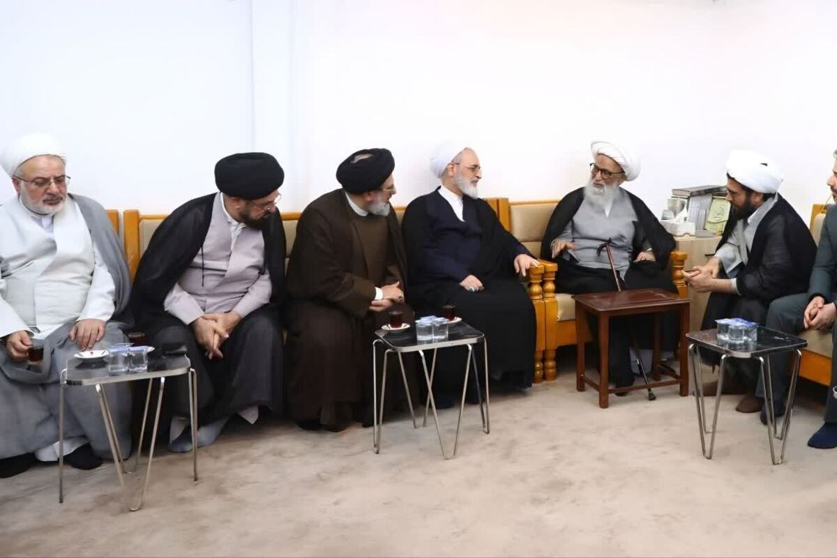 دیدار آیت‌الله اعرافی با آیت‌الله بشیر نجفی