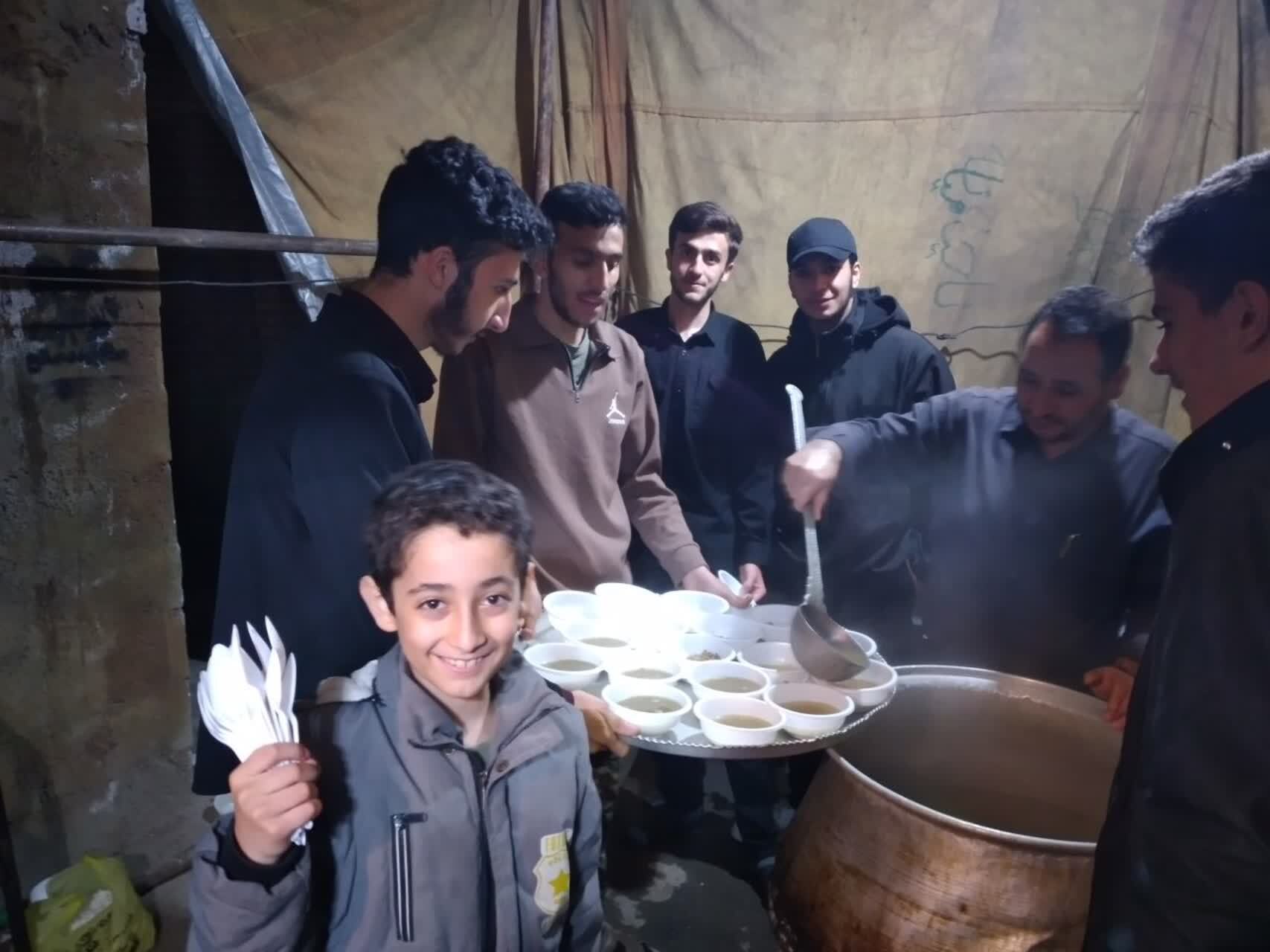 برپایی موکب «سیدالشهدای انقلاب» توسط طلاب مدرسه علمیه امیرالمؤمنین+ تصاویر