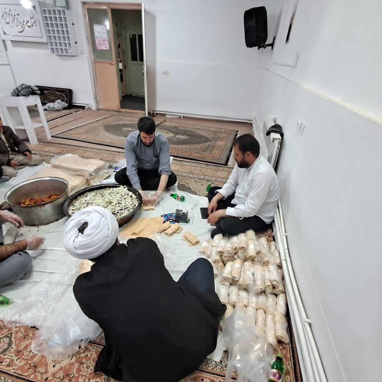 برپایی موکب جهادی من‌القلوب حوزه امام صادق+ تصاویر