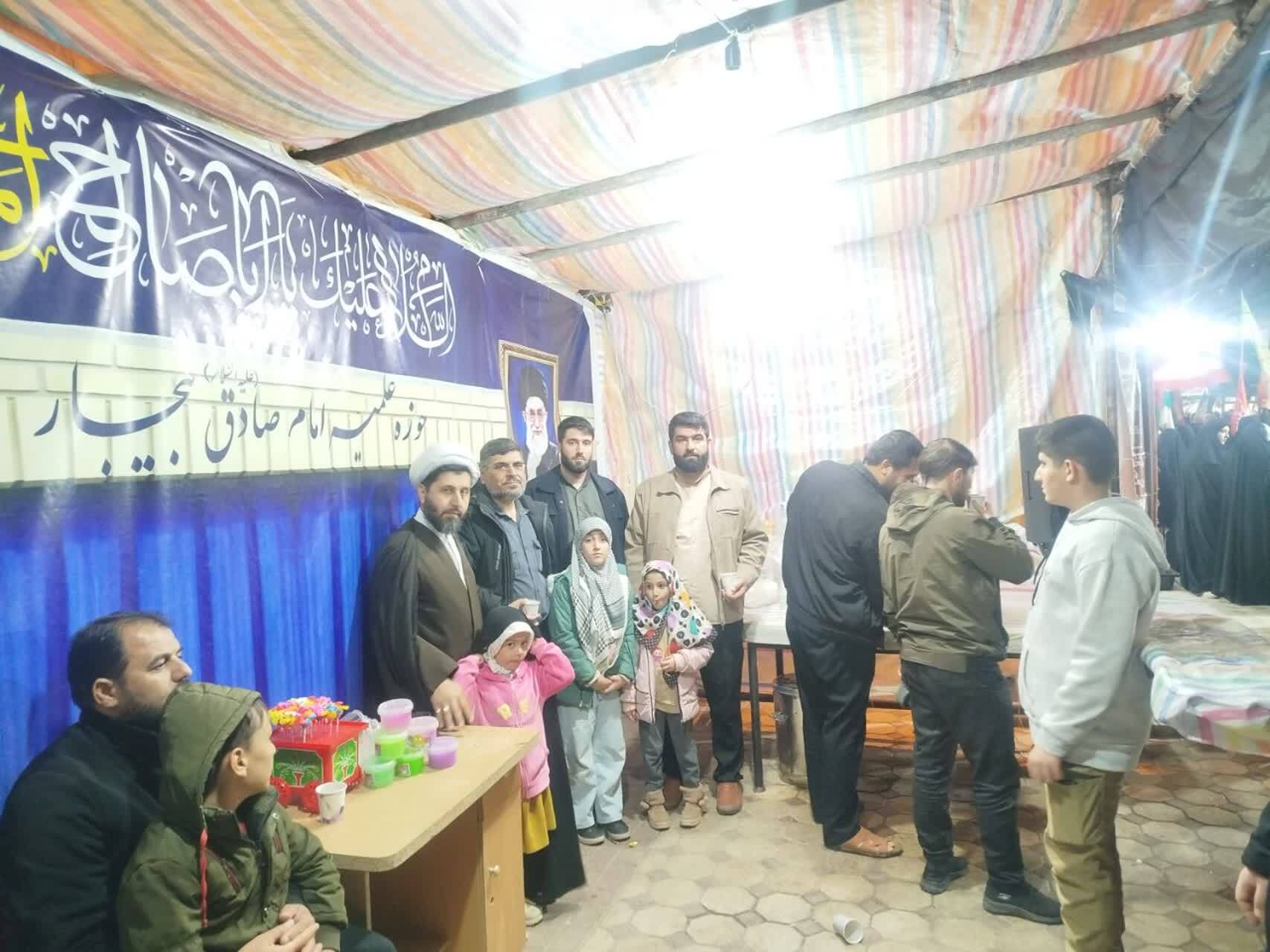 برپایی موکب جهادی من‌القلوب حوزه امام صادق+ تصاویر