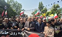 تجدید میثاق مردم اردبیل در پیاده‌روی جاماندگان تشییع