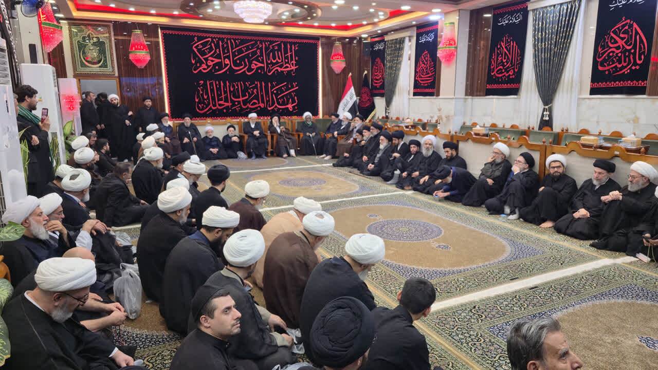 سنگ تمام علما و حوزه نجف برای قائد شهید امت + فیلم و تصاویر