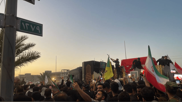 م/ پایان مراسم 7 ساعته تشییع پیکر رهبر شهید انقلاب در کربلا