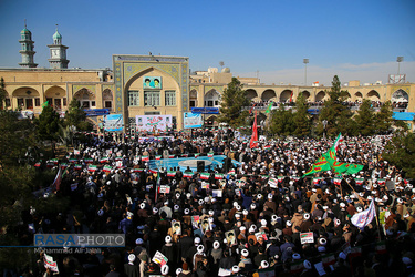 تجمع و راهپیمایی طلاب حوزه علمیه قم در روز بزرگداشت حماسه ۹ دی 