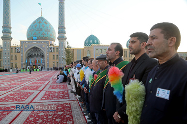 آیین خطبه خوانی خادمان مسجد مقدس جمکران