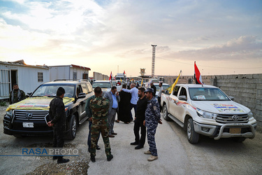 امداد رسانی مجاهدان عراقی حرکت النجباء عراق به مناطق سیل زده خوزستان