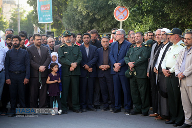 استقبال از پیکر مطهر ۱۰ شهید گمنام دفاع مقدس در بجنورد