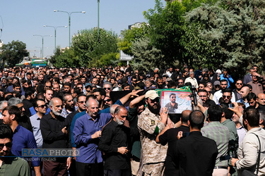 تشییع شهید خلبان «مجید فتحی نژاد» در تهران