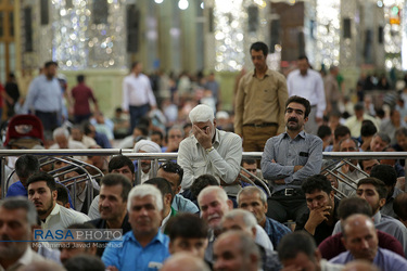 آیین اهداء پرچم متبرک آستان قدس رضوی به هیات مذهبی