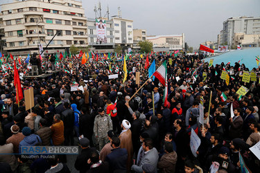 راهپیمایی باشکوه مردم تهران در حمایت از اقتدار و امنیت کشور