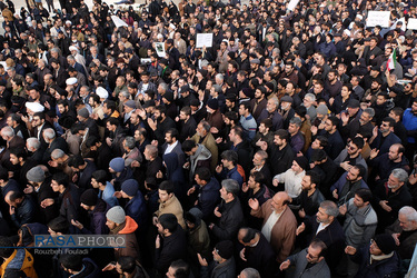 راهپیمایی نماز گزاران تهران در محکومیت به شهادت رساندن سردار حاج قاسم سلیمانی