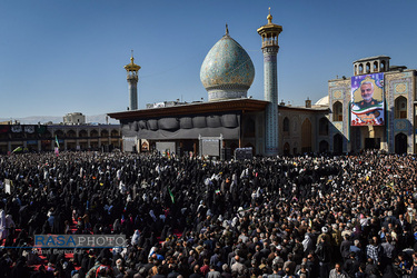 تجمع و راهپیمایی مردم غیور شیراز درپی شهادت سپهبد حاج قاسم سلیمانی