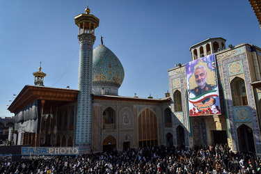 تجمع و راهپیمایی مردم غیور شیراز درپی شهادت سپهبد حاج قاسم سلیمانی