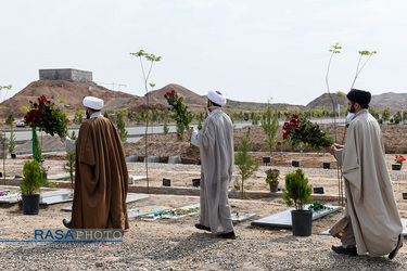 گرامیداشت درگذشتگان ویروس کرونا آرامستان بهشت معصومه (س) قم